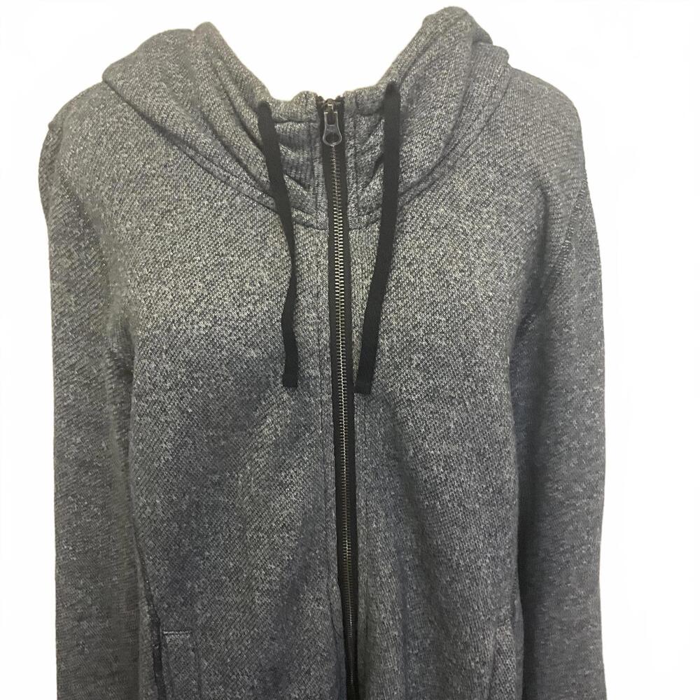Bloom Women's Size XL Gray Organic Cotton Full Zip Up Hooded Jacket Coat - Picture 2 of 14